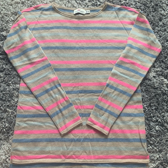 Vineyard Vines beach layer merino wool natural fiber sweater, fits like a small - Picture 4 of 6